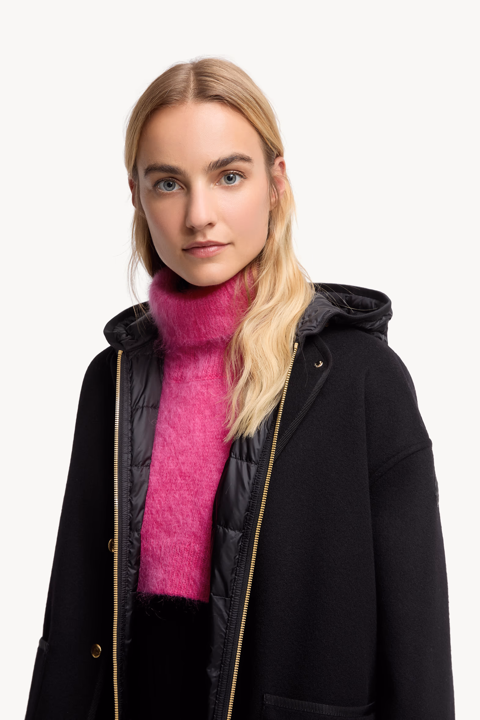 Mohair & Wool Blend Bib Women Fuchsia Moncler 2